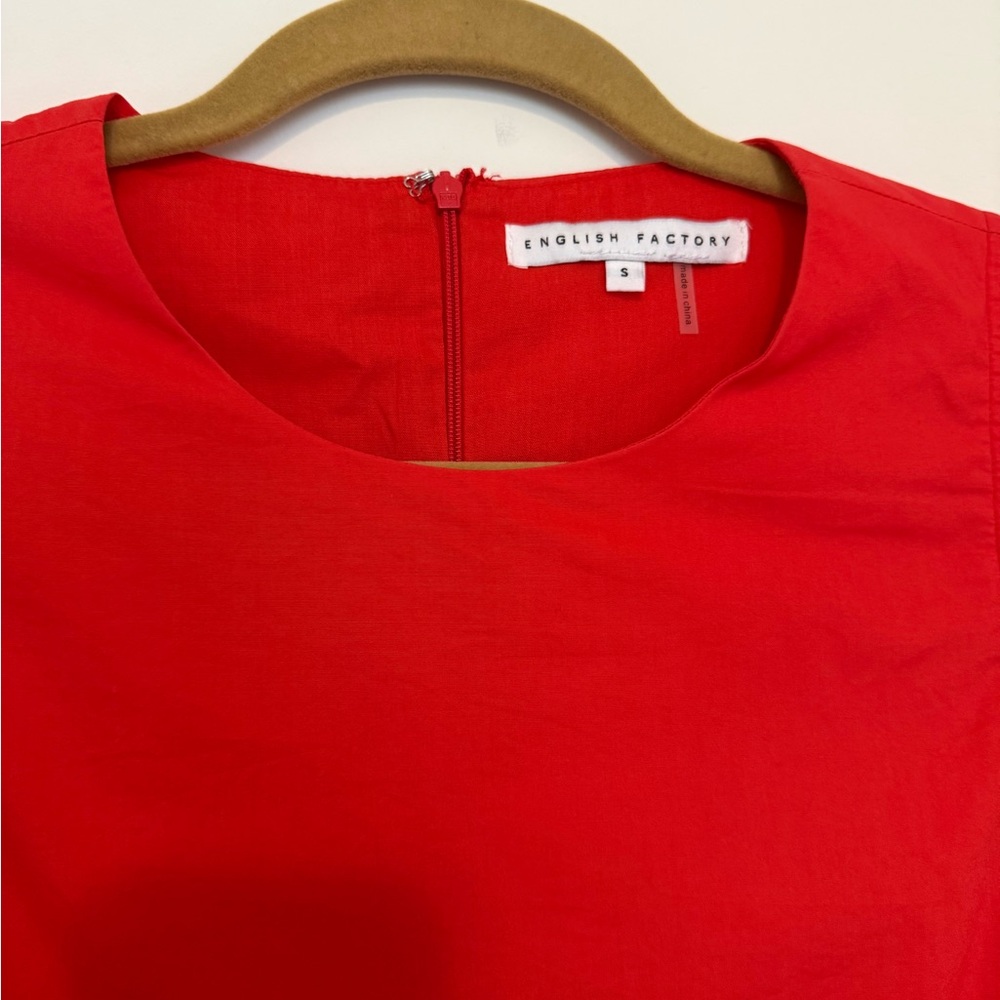 English Factory Red Ruffle Dress - Picture 3 of 5